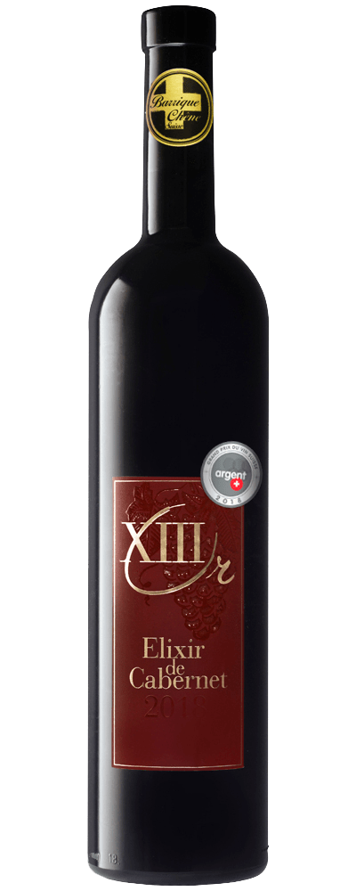 Elixir de Cabernet rouge barrique 70cl 13 Coteaux - 2014 Réserve Spéciale. Médaille du Grand Prix du Vin Suisse